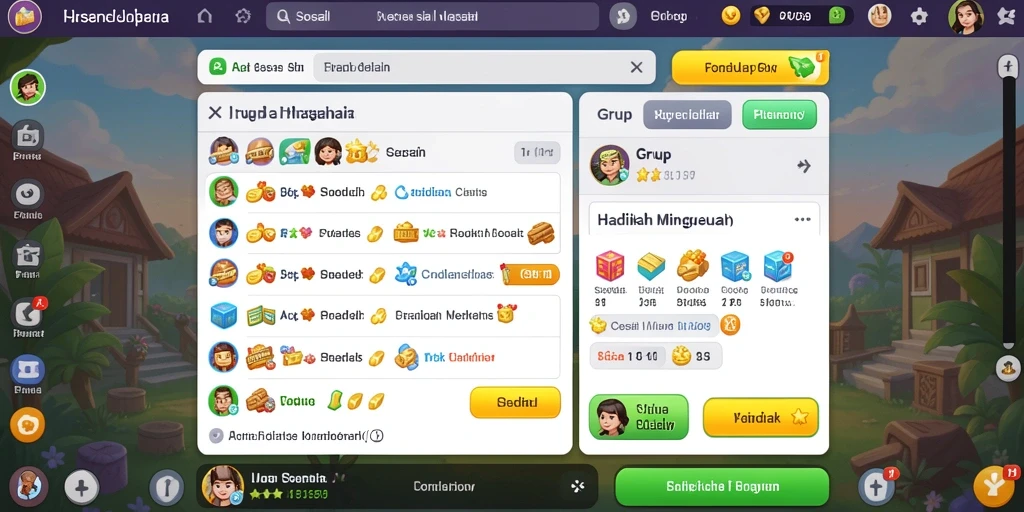 Tangkapan layar menunjukkan aksi seru di dalam game.