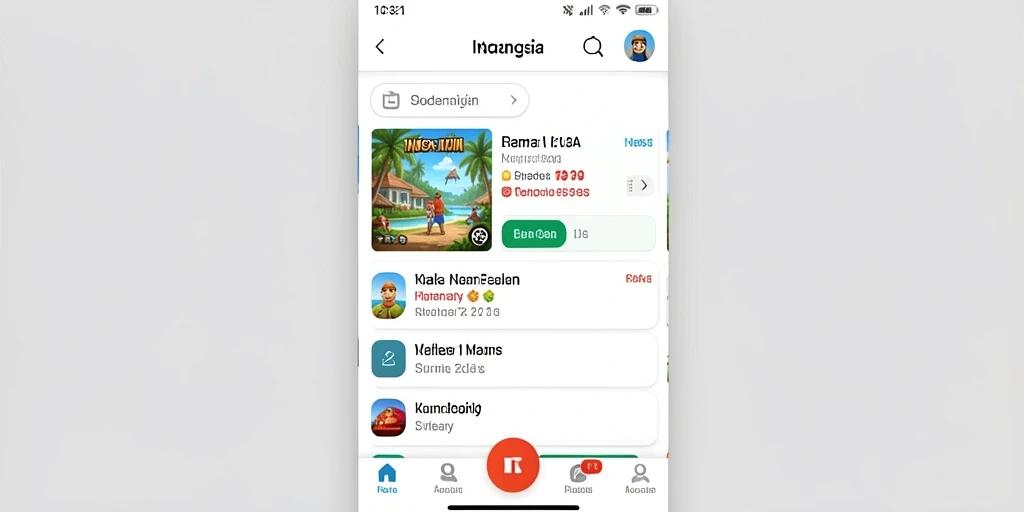 Tampilan awal yang memikat dan mudah digunakan.