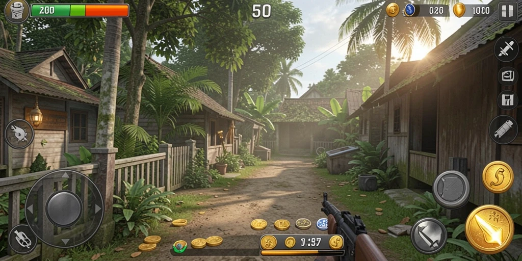 Screenshot menunjukkan tampilan awal aplikasi QQDEWA yang menarik.