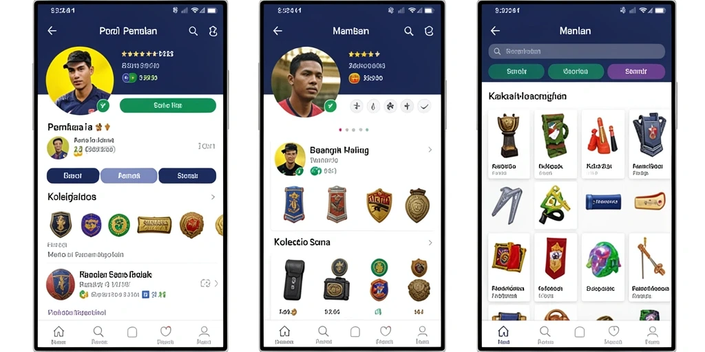 Tampilan awal, menampilkan karakter utama dengan latar belakang yang memukau.