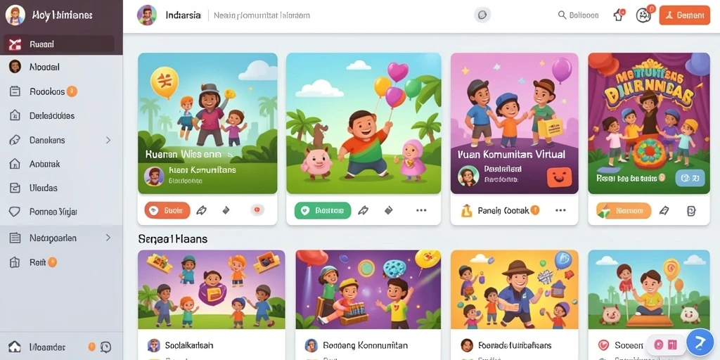 Tampilan antarmuka yang menawan dan user-friendly.