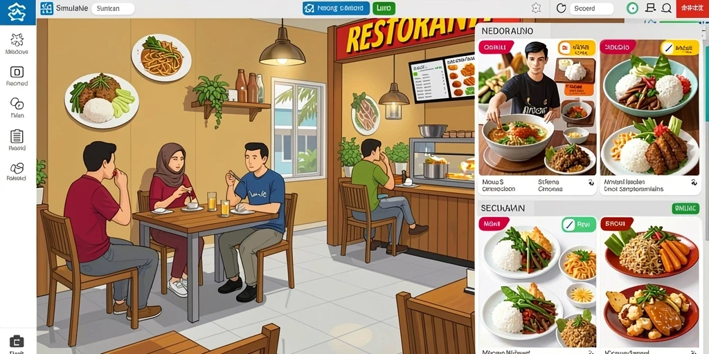 Tampilan antarmuka yang menarik dan user-friendly.
